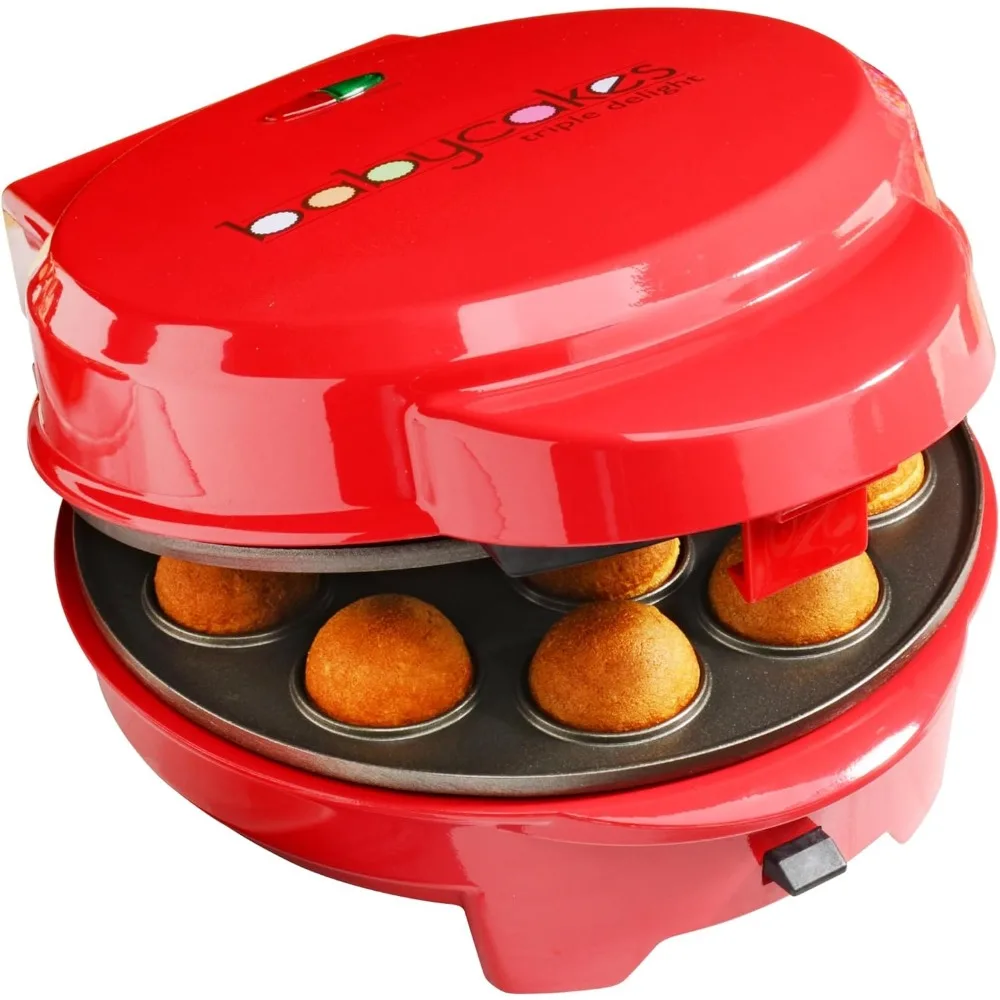 صانعة أطباق قابلة للإزالة 3 في 1 للكعك والكرك والكعك والكعك - أداة خبز صغيرة لأجهزة المطبخ مع أطباق غير لاصقة