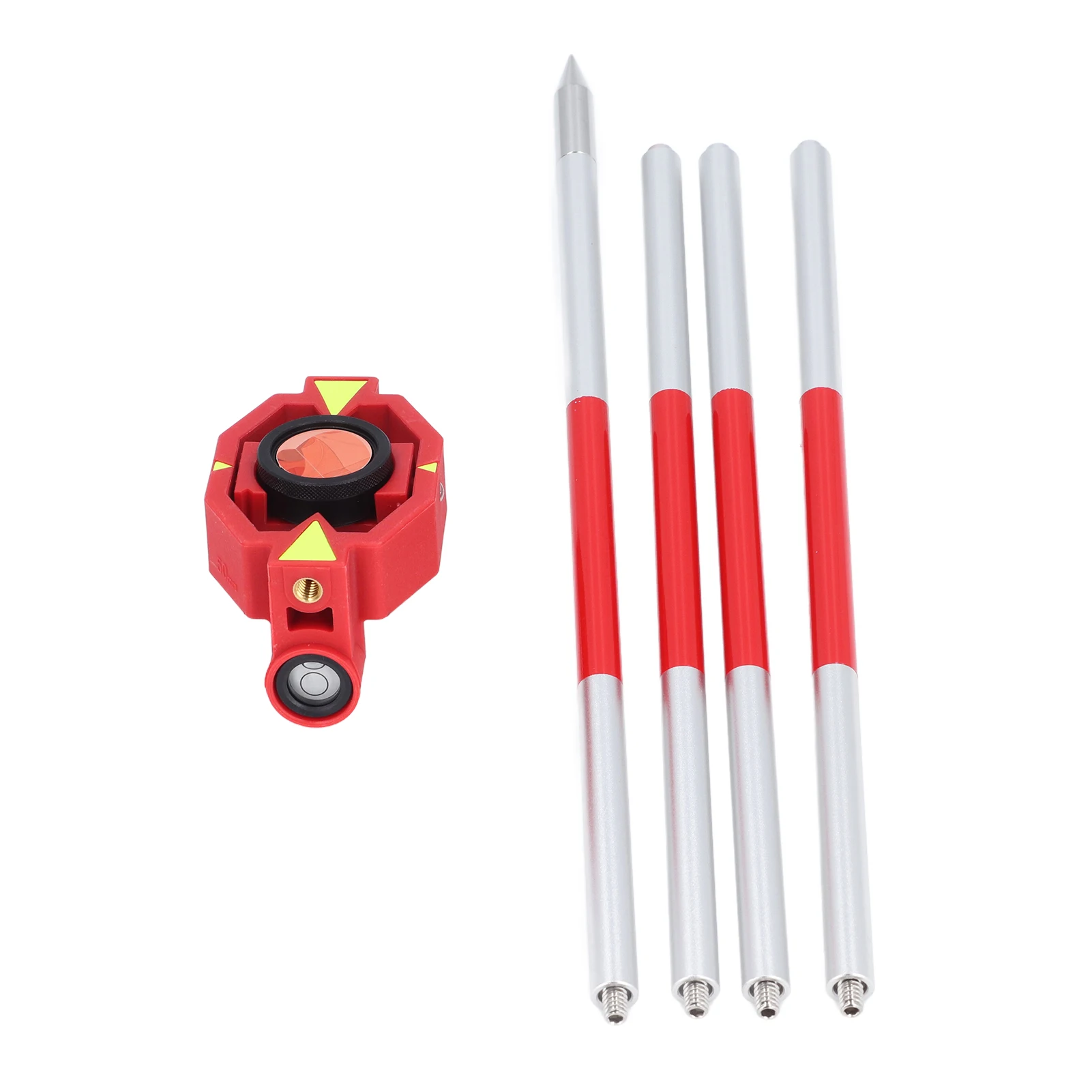 Mini prisma per indagine Stazione totale Mini prisma + guscio ABS costante da 87,5 mm Vetro ottico K9 alto con 4 poli per ferrovie