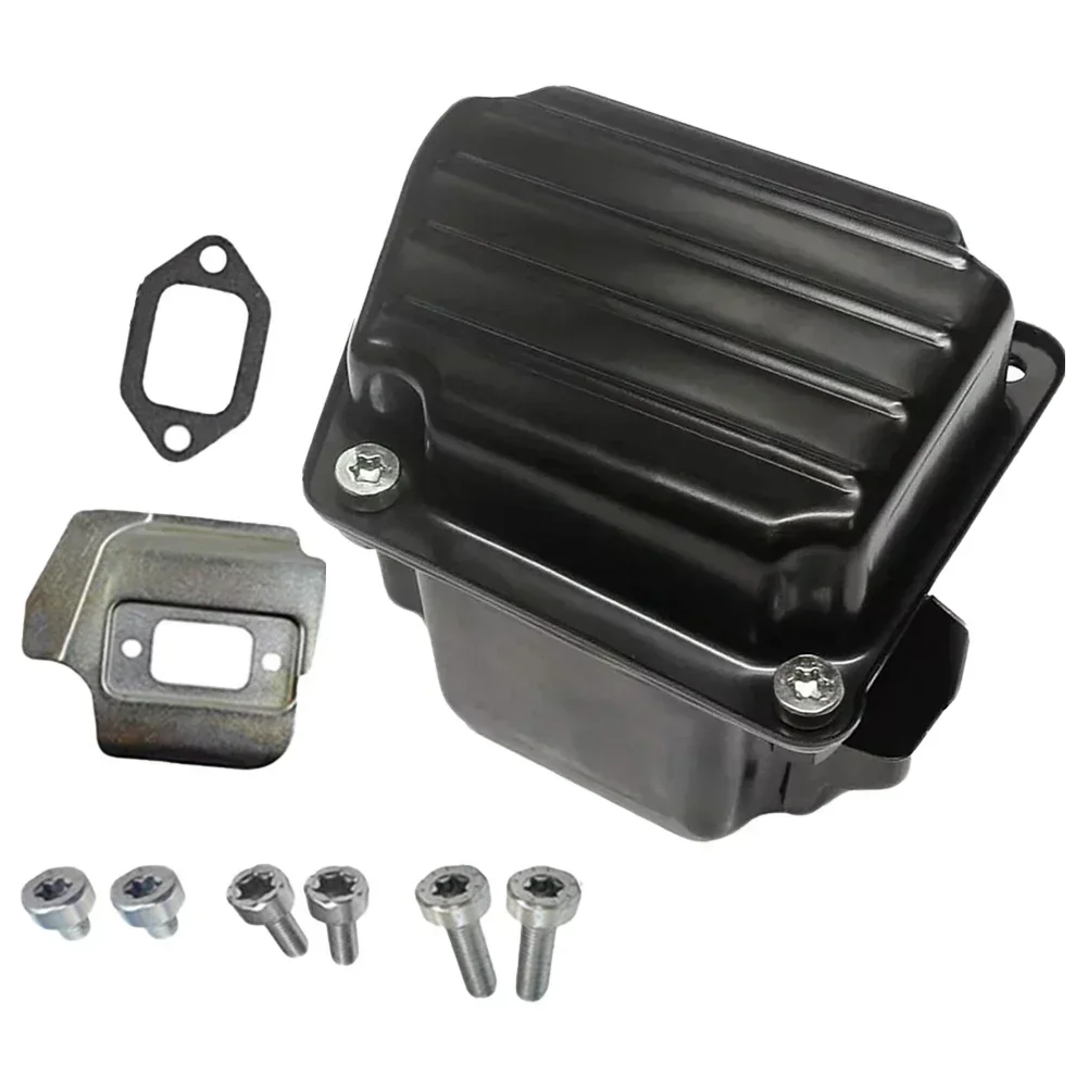 Chainsaw Exhaust Muffler Compatible with Models MS360 MS340 For 034 and 036 Complete Set with Gasket and Screws