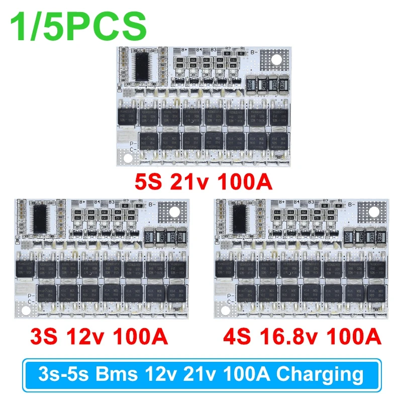 1/5PCS 3S/4S/5S Bms… - image
