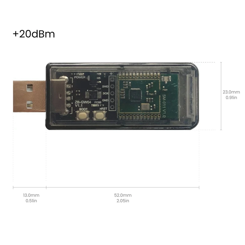 Zigbee 3.0 Silicon Labs Mini EFR32MG21 Universal Open Hub Gateway USB Dongle Chip Module ZHA NCP Openhab