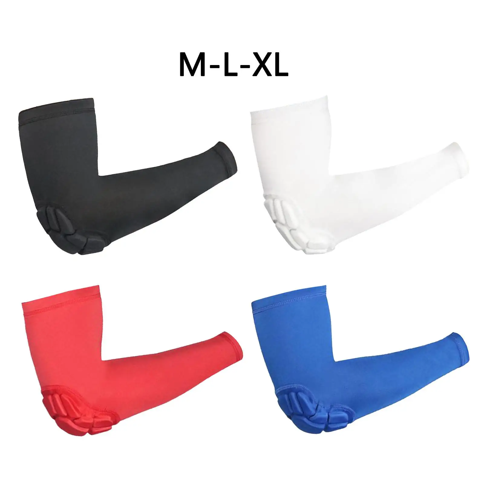 Ademende verdikte elleboogbeschermingspads Armmouwen voor volleybalbasketbal