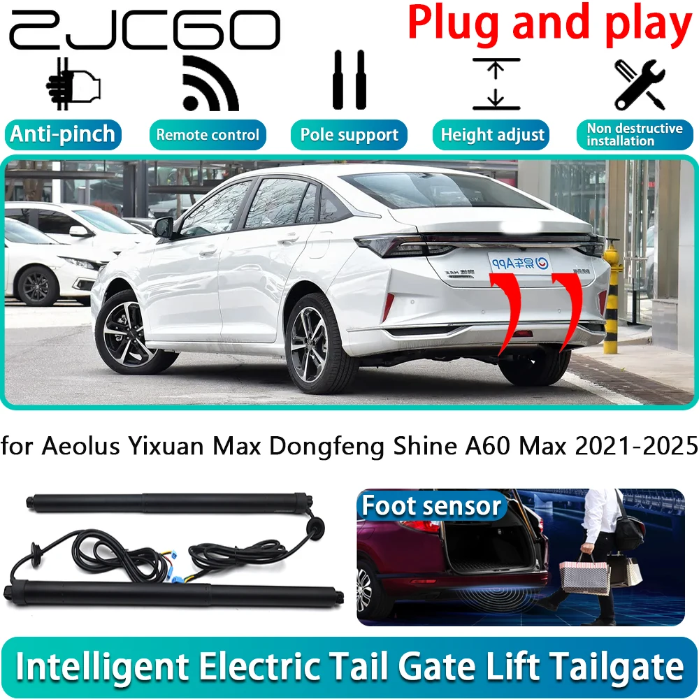 

ZJCGO for Aeolus Yixuan Max Dongfeng Shine A60 Max 2021-2025 Electric Powered Tailgate Power Liftgate Automatic Tailgate System