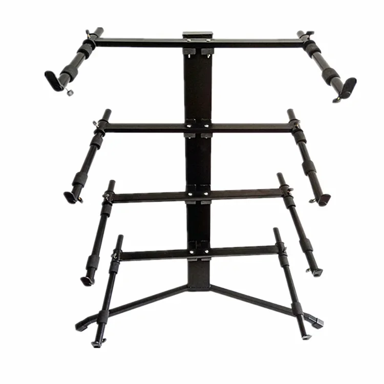 2025 Professional Multi Tier Keyboard & Guzheng Stand 4 Tier Aircraft Grade Display Rack for Musicians
