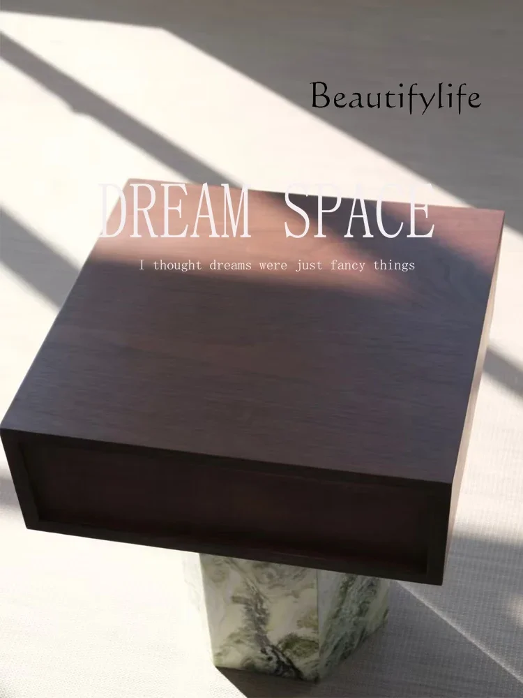 

BJ Medieval Natural Marble Edge Few Household Bedroom Bedside Table Travertine Designer Art Locker