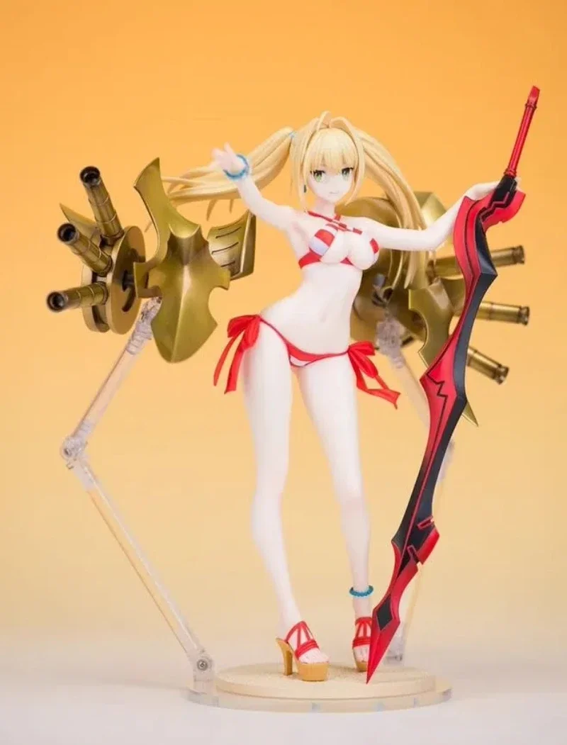 

Anime Game Fate/EXTRA Nero Figures kawaii resin GK DIY manual White assembly Model Statue Toys doll Collection Gifts
