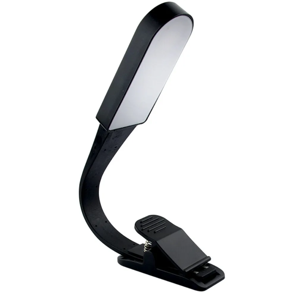 

Adjustable Book Clip Lamp Portable Eye Protection LED Reading Lights Detachable 360 Degree Bending Clamp Night Light Bedside