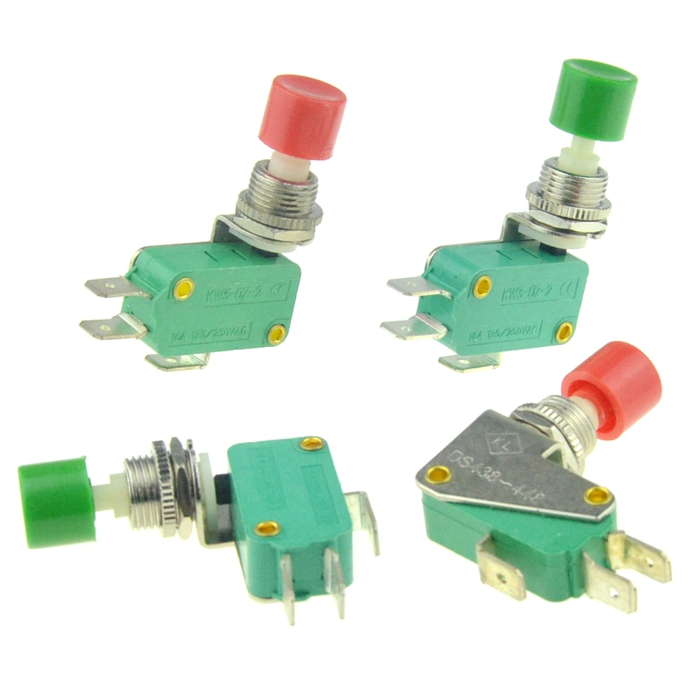 Micro-interrupteur de fin de course, 16A 250V 125V, NO + NC + COM 6.3mm, 3 broches, SPDT, 28mm, 52mm, périphérique levier à rouleau, interrupteur