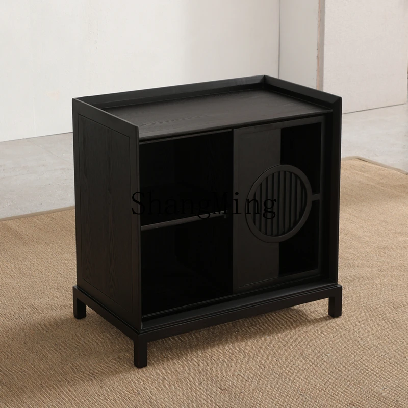 

LXY New Chinese Tea Locker Zen Solid Wood Multifunctional Boiling Table