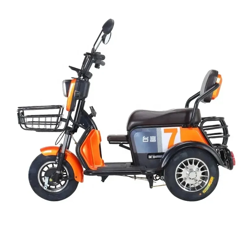 Logo Can Be Customized High Quality Material Basket New Design Electric Tricycle Double Usage in Stock
