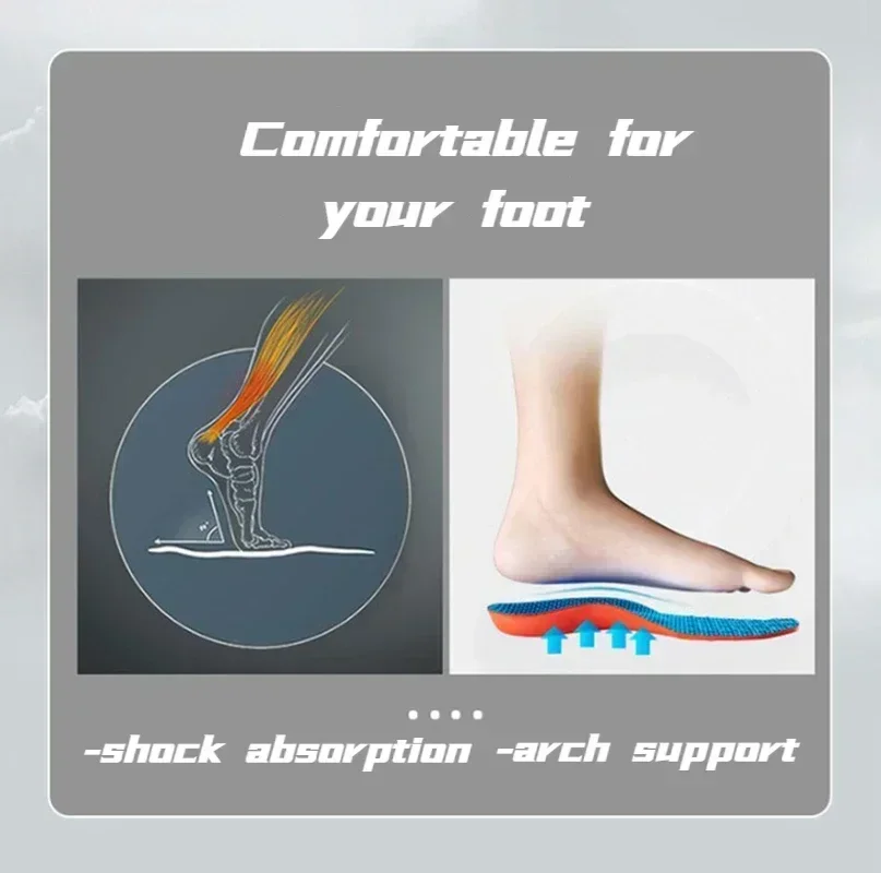 EVA Sports Insoles Men Women Soft Deodorant Flat Arch Support Full Pad Elastic Massage Insole for Running Soles Hightechnology