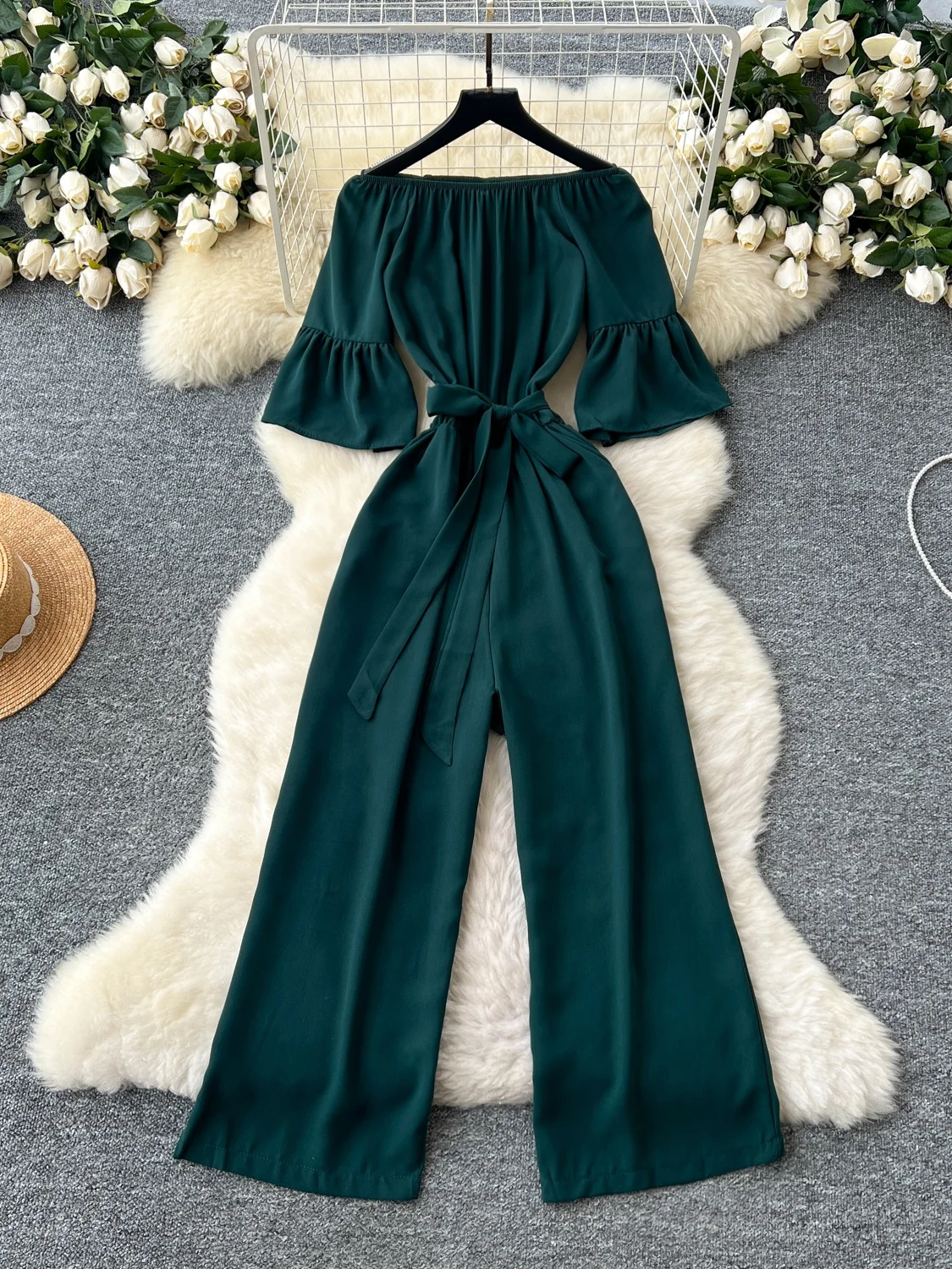 

Casual Loose Wide Leg Pants Bandeau Svel High Waist Commute Sle Women's Summer Faion Chic Light Maturi ...