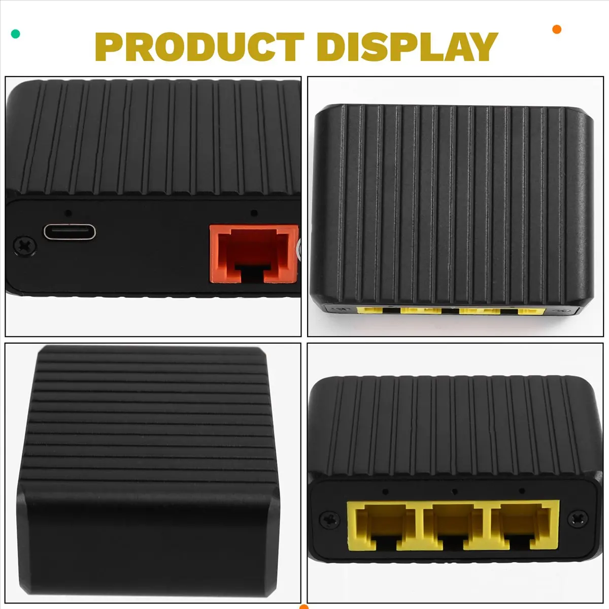 Active Phase Ethernet Switch 1000Mbps Network Expansion 4 Ports 1in 3 Out Gigabit Switch for Router Lan Hub Full/Half Duplex