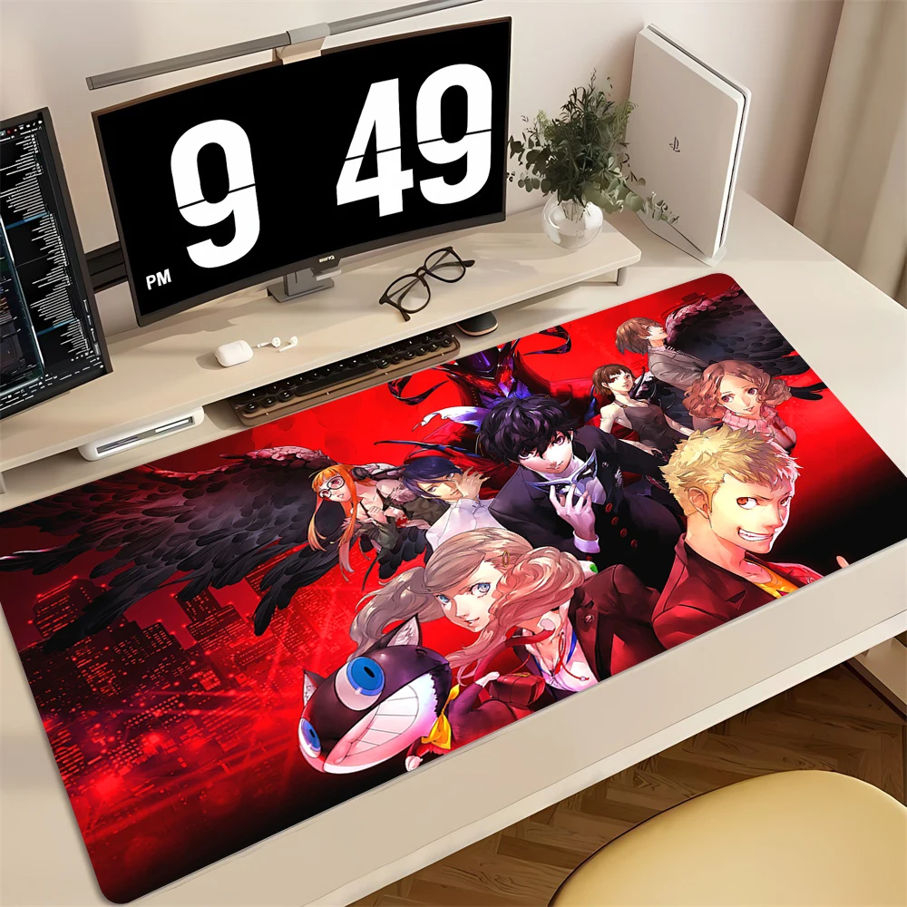 Gaming Mouse Pad, Large Desk Mat, Anti-slip, Stitched Edges, Persona 3 Anime Print, Keyboard Pad for Gamer Home Office - view 5