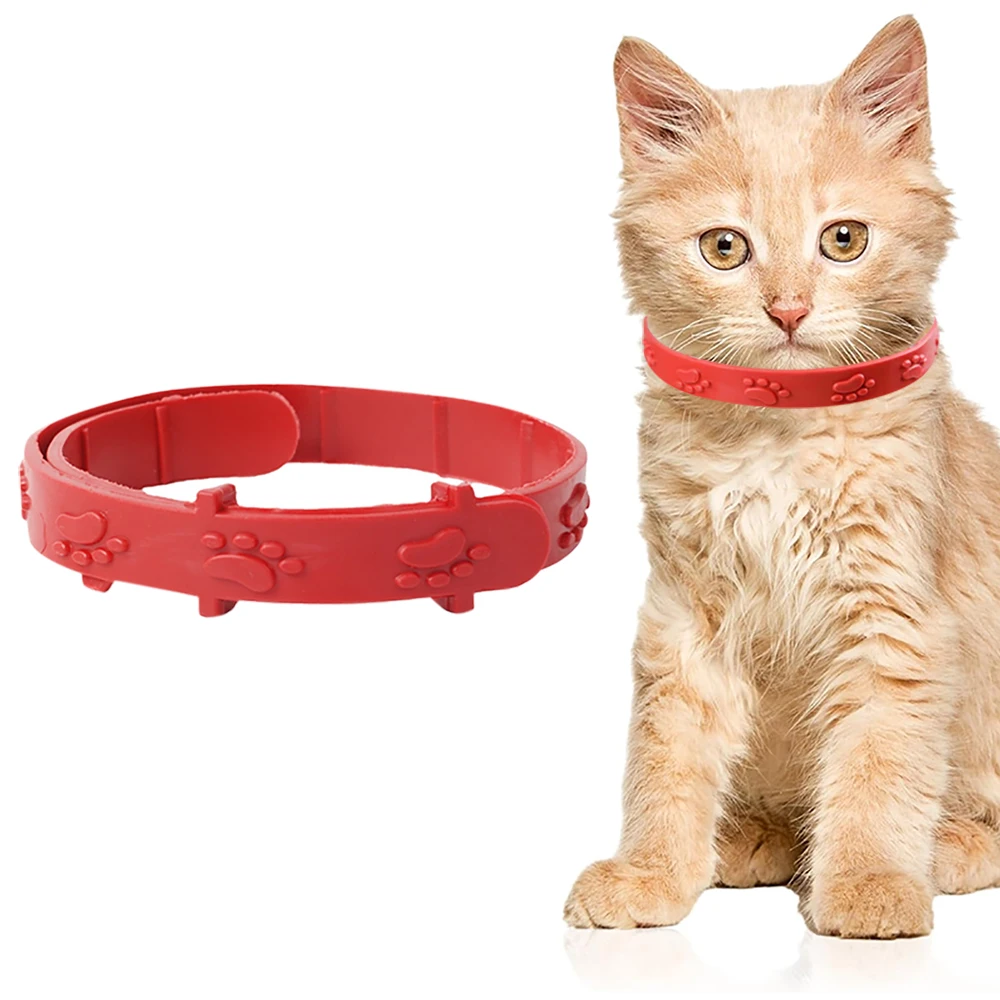 Collar antipulgas para mascotas, insecticida para perros y gatos, antipiojos y antiácaros, ajustable, para exteriores, desparasitante, productos para mascotas, 1 unidad