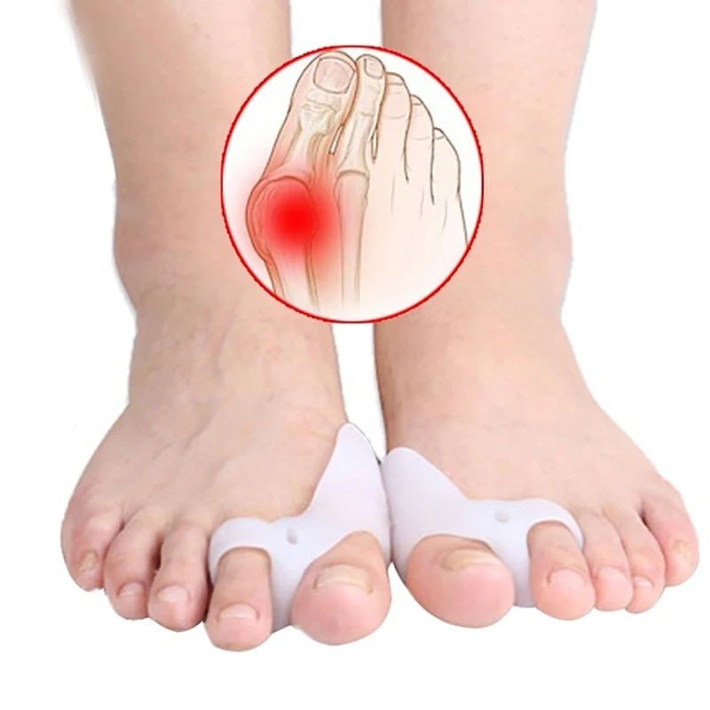 زوج واحد من مصحح أصابع القدم من السيليكون يحسن صحة القدم على الفور والراحة مع فاصل أصابع القدم العازلة من Hallux Valgus #2