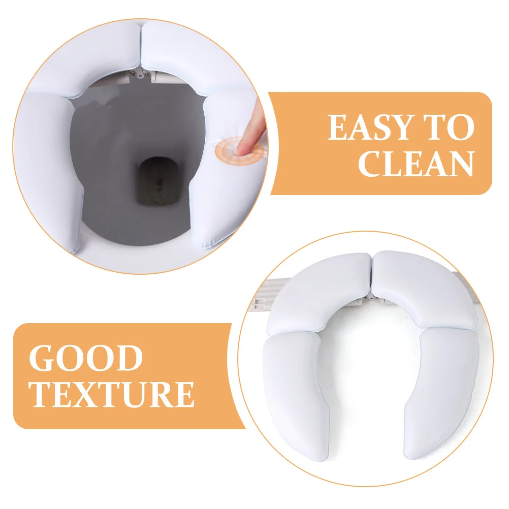 เบาะรองนั่งชักโครกสำหรับเด็ก ฝึกการขับถ่าย นุ่มสบาย กันน้ำ พกพาสะดวก อุปกรณ์เสริมสำหรับเด็ก