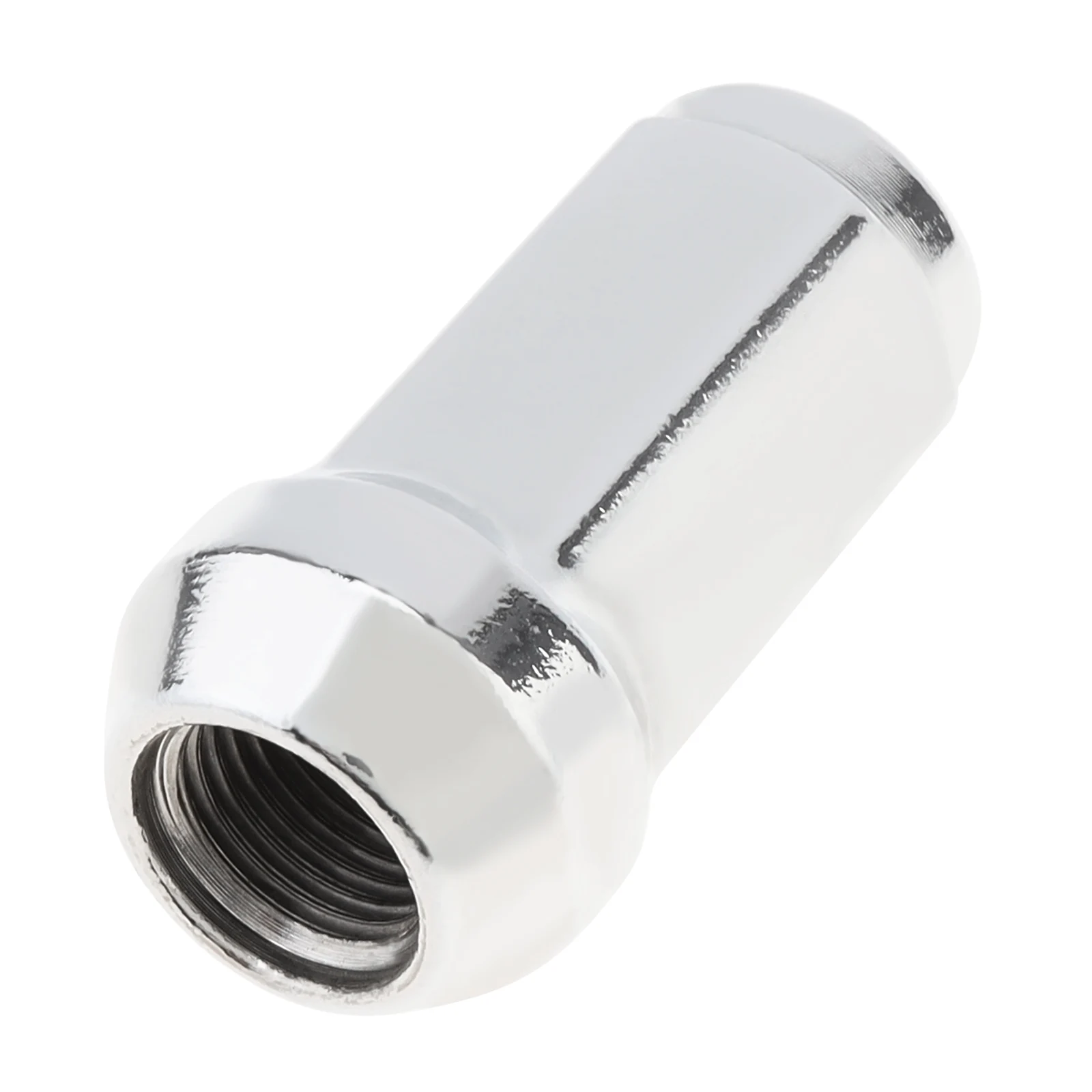 

1/2-20 1.9 inch Tall 3/4inch Hex Closed End Chrome Lug Nuts Cone Seat Fit for Ford / Explorer /Jeep / Grand, Serviceable Lug Nut