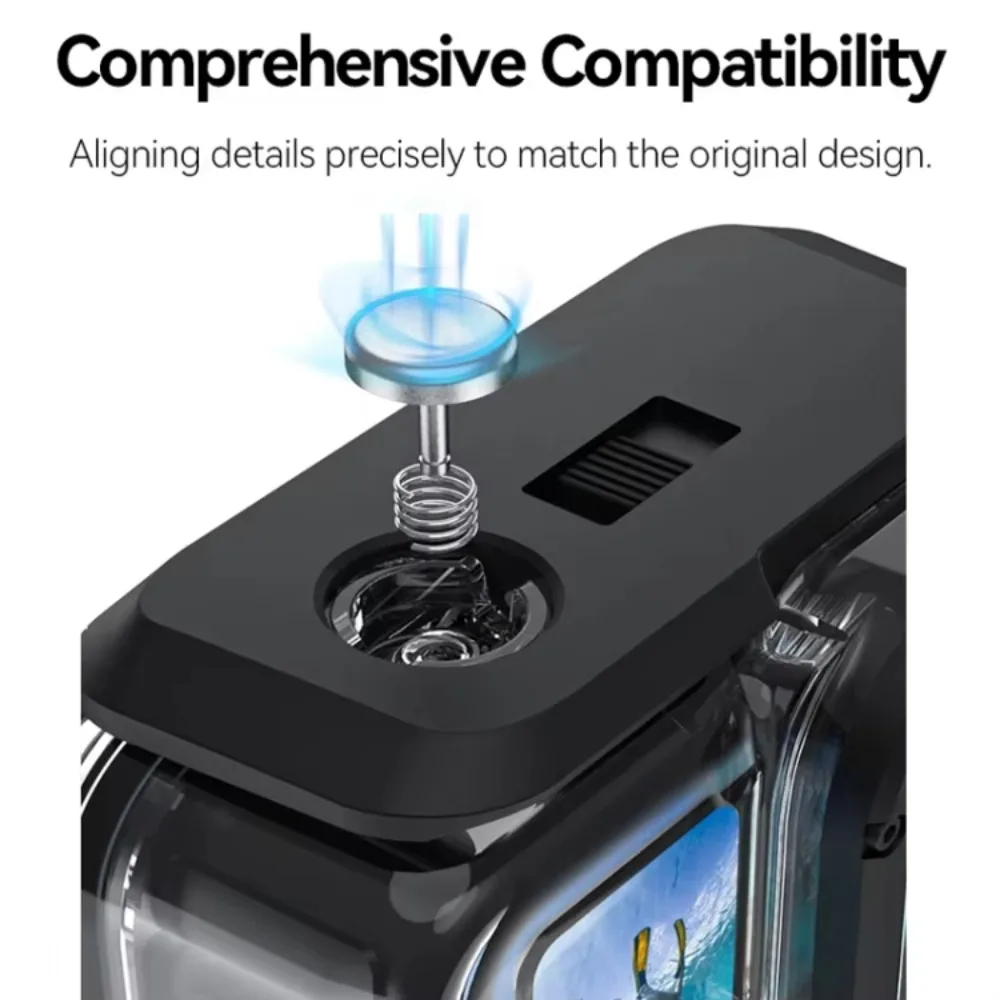 For Insta360 Ace Pro2 45M Waterproof Diving Case Water Housing Cover Shell for Insta360 Ace Pro 2 Action Camera Protective Case