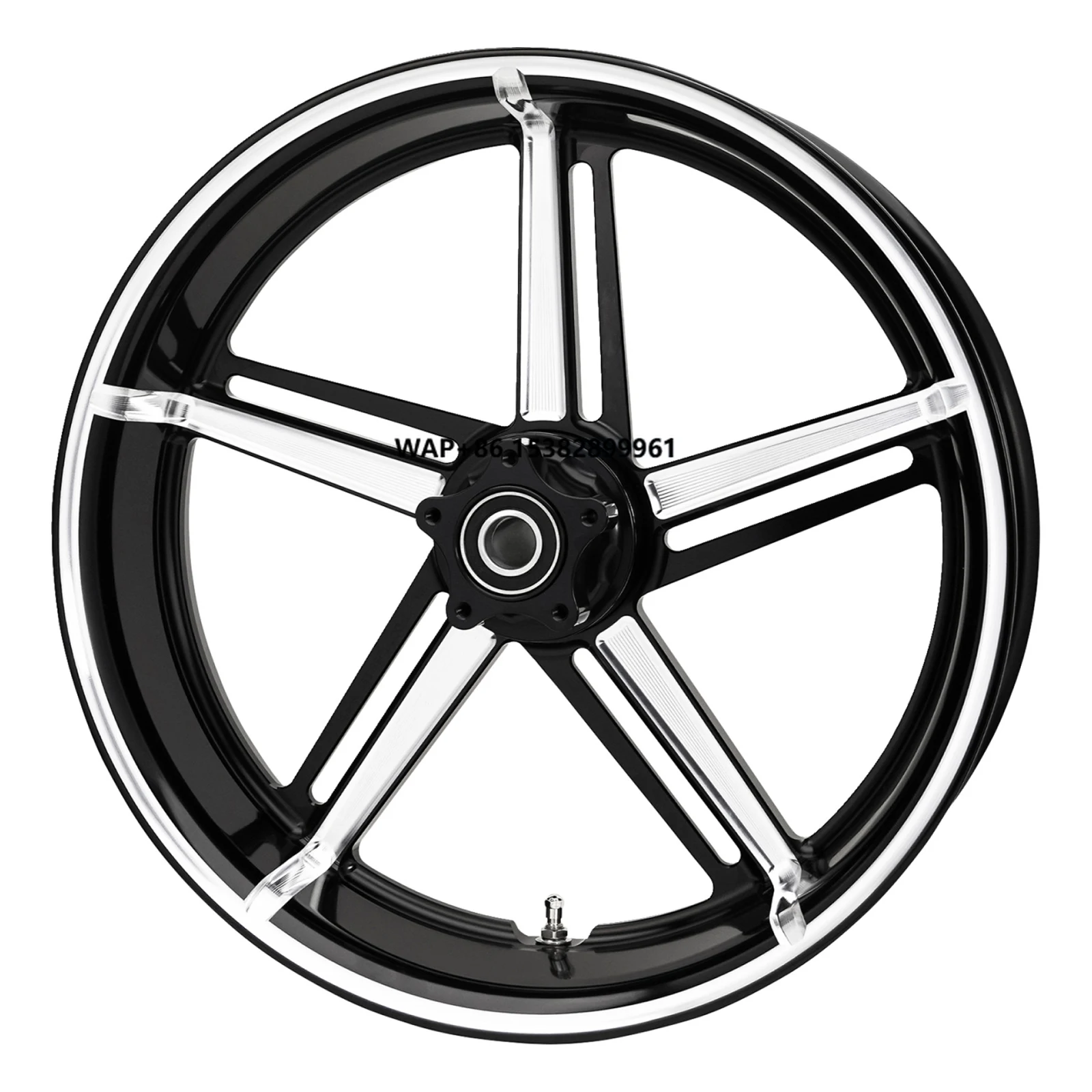 

Front & Rear Wheel Black Aluminum Alloy Motorcycle Wheels Rim Accessories for Harley 08-later FLSTF FLSTFB FLSTFBS 08-11FLSTSB