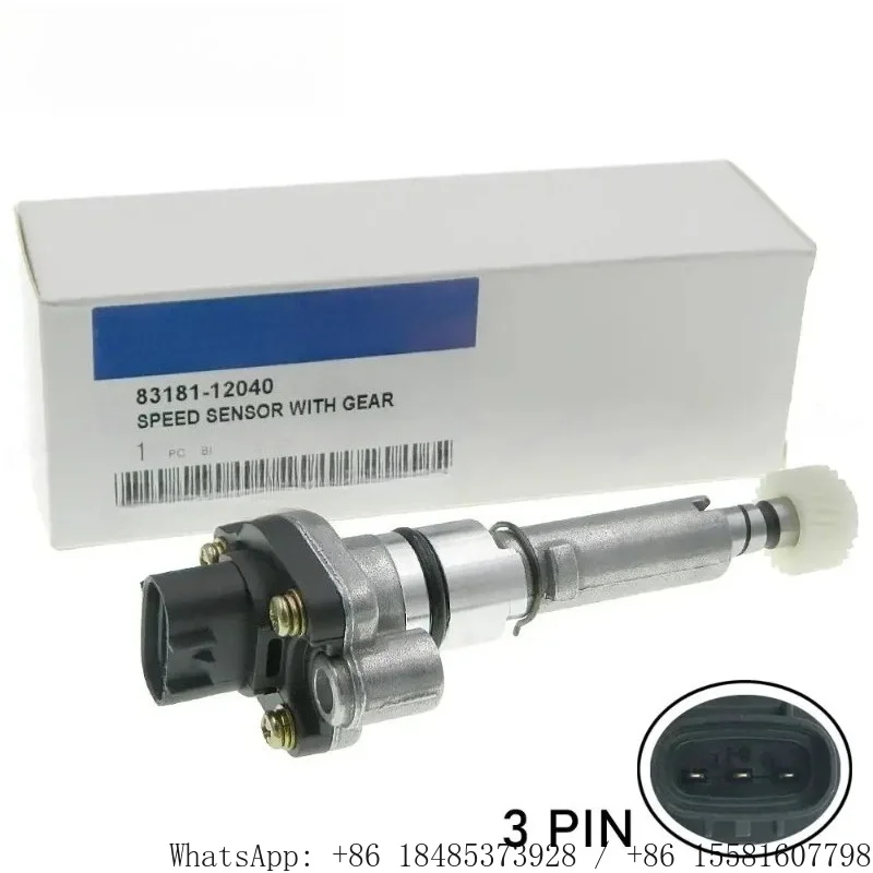Vehicle Speed Sensor 83181-12040 SU5634 22 Teeth Gear with Connector for RAV4 1992-2003 Auto Transmission Replacement Part