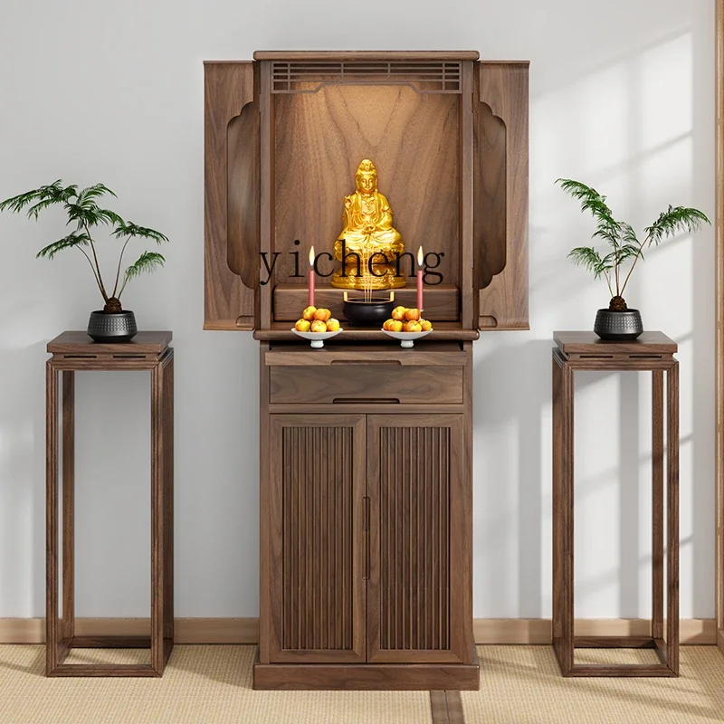 

LYY new Chinese vertical cabinet, modern simple Buddhist cabinet, God of Wealth cabinet