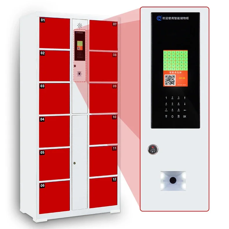 Most sold in america smart locker with 4 password digital lock locker gym smart keyless Supports multiple languages