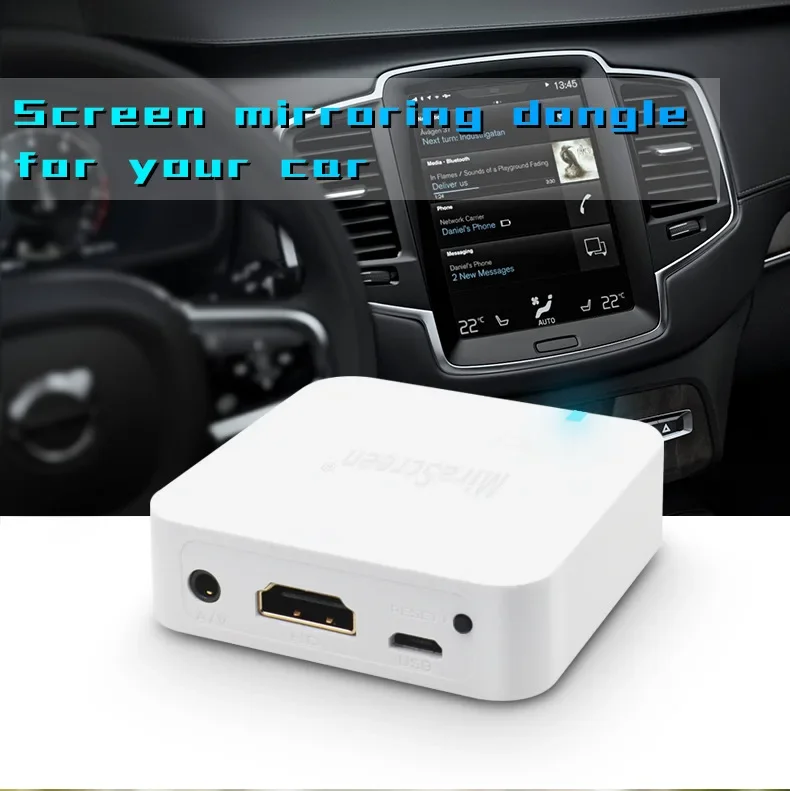 X7 Car Wireless WIFI Mirror Link Box HDMI-compatible Dongle for IOS Android Phone Audio Video Miracast Screen Mirroring To Car