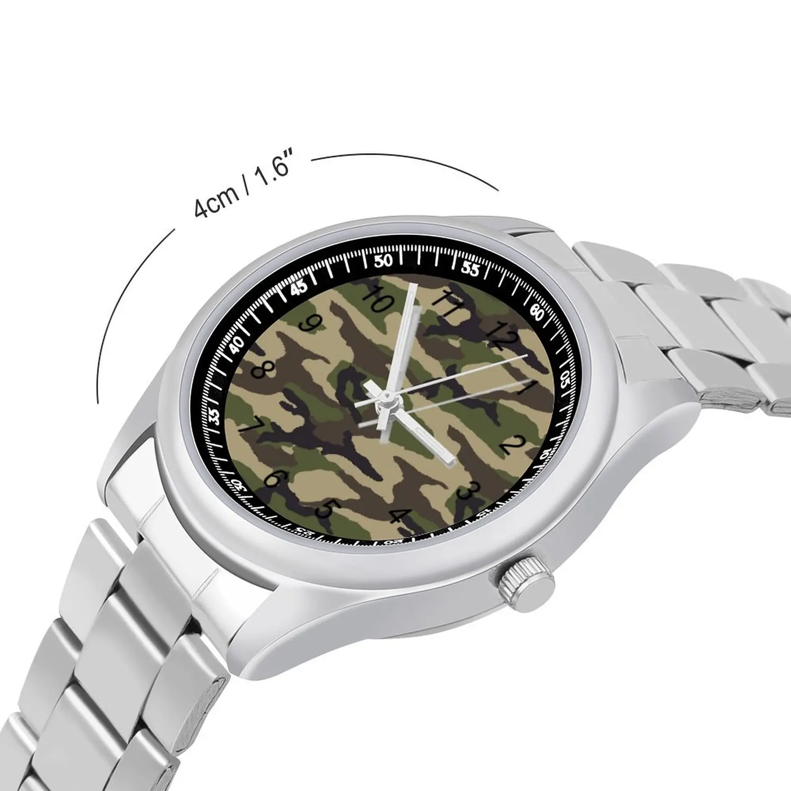 Classic Military Camo Quartz Watch Jungle Camouflage Photo Cute Wrist Watches Stainless Wholesale Office Man Wristwatch