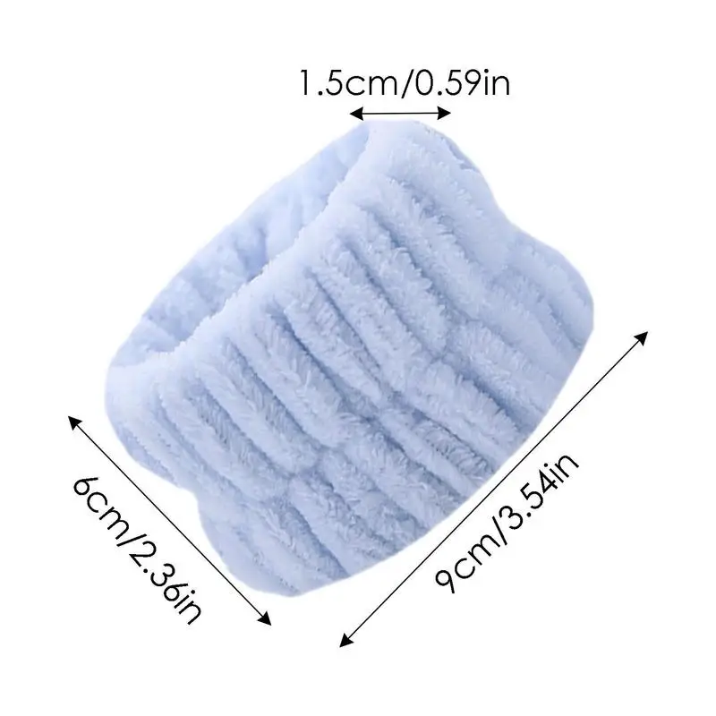 2pc Wrist Washing Belt Soft Microfiber Towel Wristbands For Washing Face Water Absorption Washing Prevent Wetness Wrist Washband