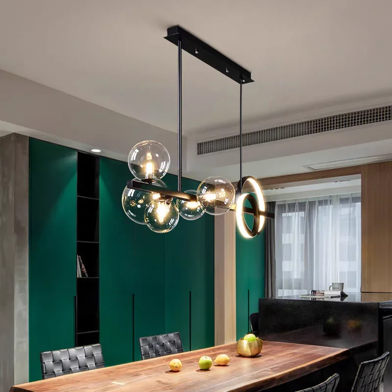 Magic Bean Long Pendant Lights Nordic Restaurant Modern Creative Light Luxury Living Room Bar Personalized Decoration Lighting