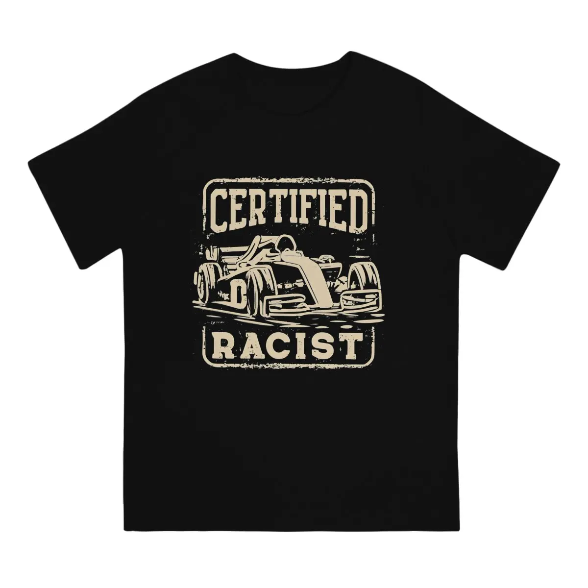 Certifieds R-Racist Men's TShirt Run Faster Distinctive T Shirt Graphic Streetwear Hipster