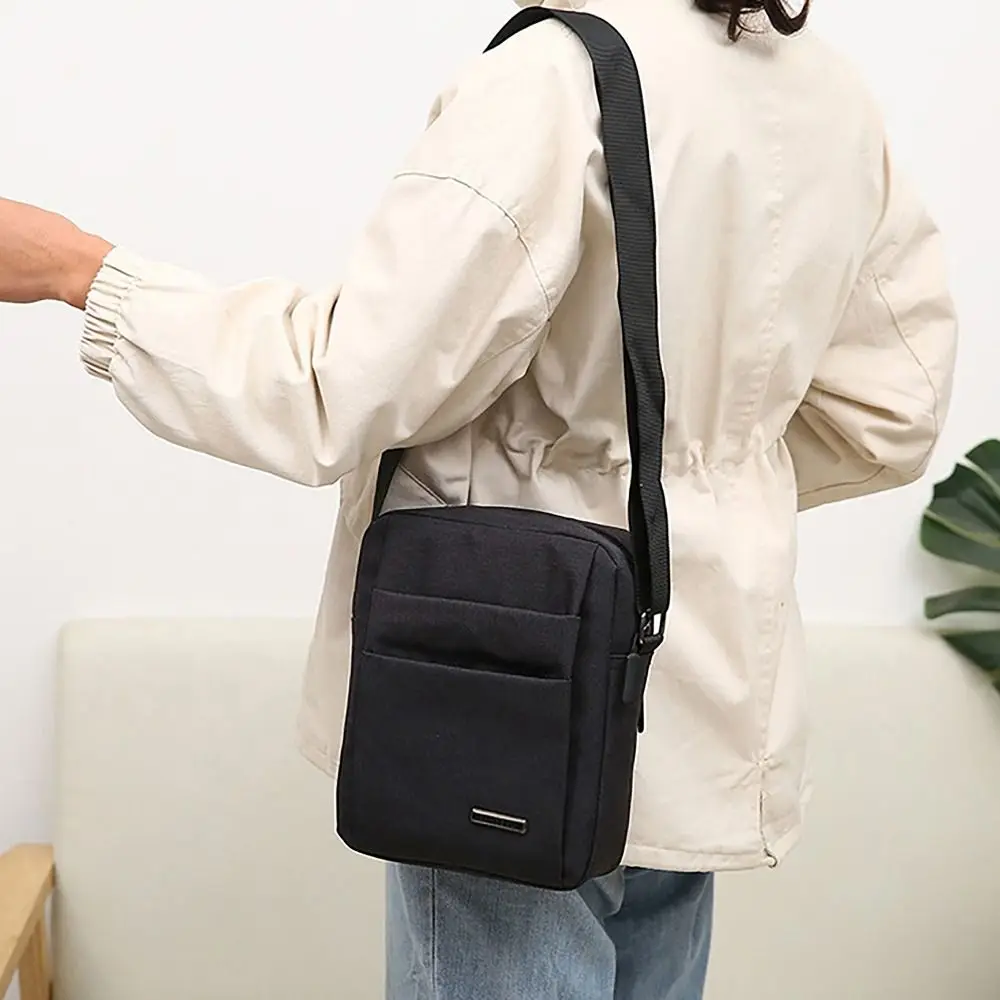 Multi-layers Men Crossbody Bags Durable Waterproof All-match Business Messenger Bags Oxford Cloth Man Handbags Outdoor