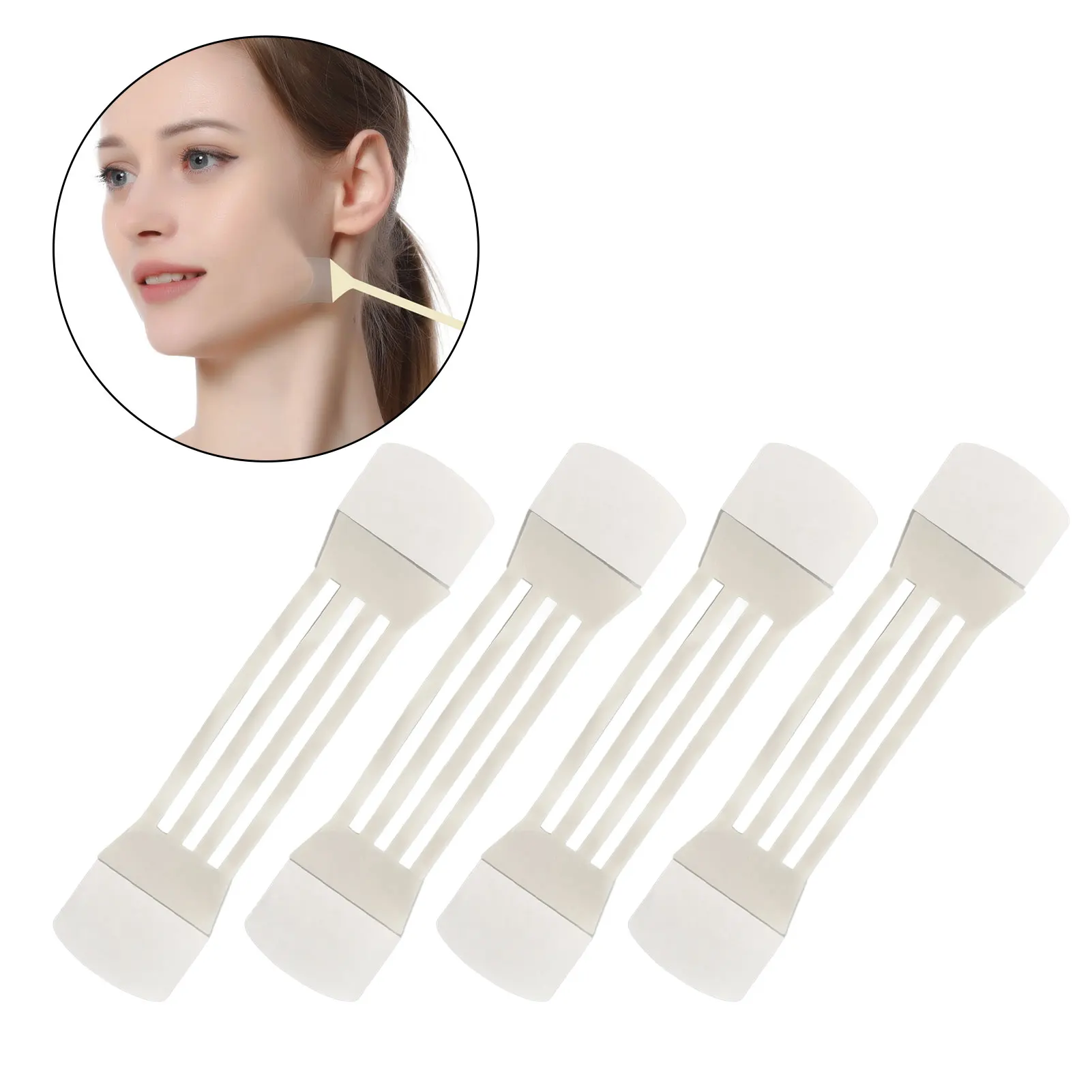 4pcs Invisible Neck Lifter Bandage With 20 Lift Patch Neck Wrinkle Removal Sticker Face Lift Tape Neck Pad Anti Wrinkle Remover