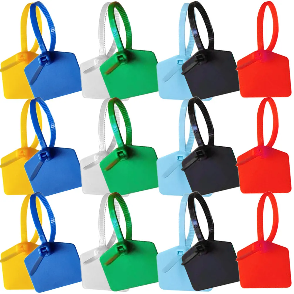 120Pcs Color Coded Cable Ties with Labels Nylon Zip Ties for Wire Management Cable Bundling Fastening and Tagging Solutions