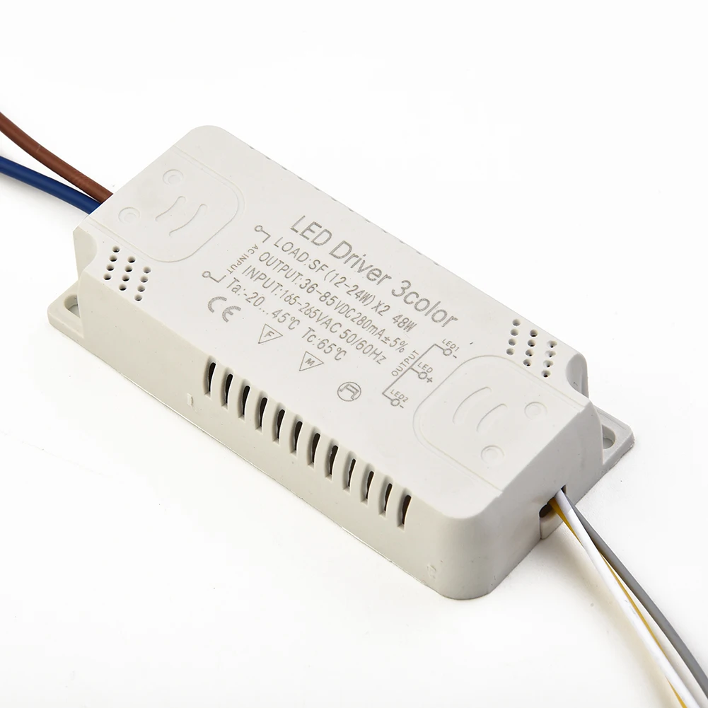 3 Colors LED Driver 260-280mA Transformer 8-24Wx2 20-40Wx2 30-50Wx2 40-60Wx2 50-70Wx2 For Ceiling-Light Chandelier Replacement