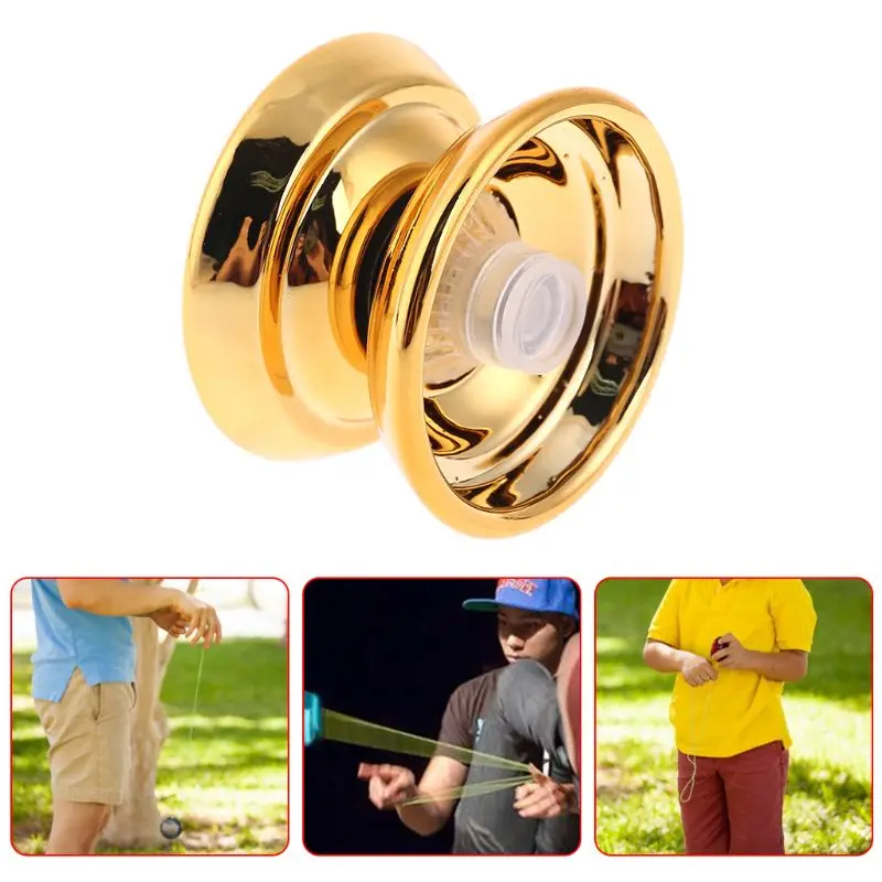 

Alloy Yo Yo Ball Toy Sport Yo-yo with Elastic String Interactive Spin Ball Game
