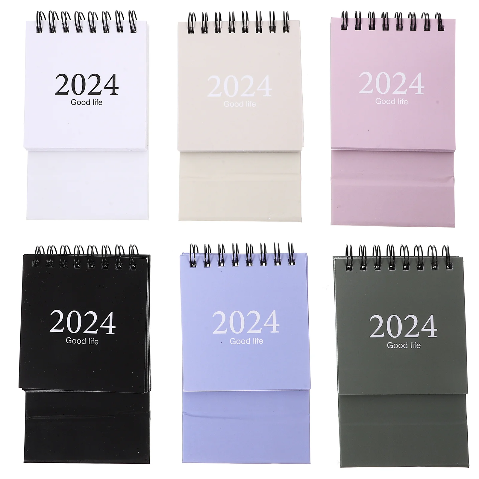 

6 Pcs Calendar 2024 2024-2025 Wall Mini Calendars Desk Simple Desktop Schedule Planner Standing Decorative Office