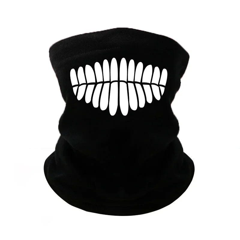 New 2026 Anime Dandadan Ken Takakura Cosplay Mask Warm Headgear Adult Unisex Demon Half Face Visor Accessory Halloween Props