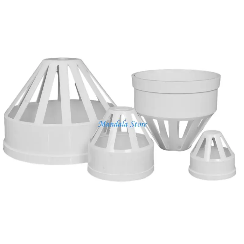 U2JC Seamlessly Ventilation Cap Adjustable Vent Pipe End Cap Cover For 110mm Exhaust Pipes Windproof And Durability