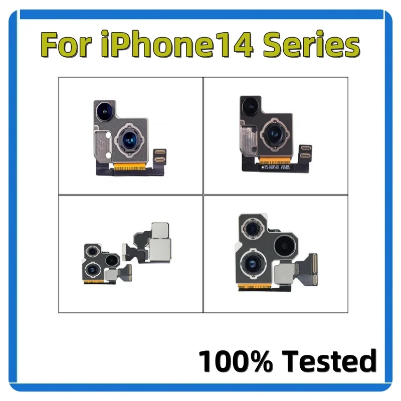 Tested Back Rear Camera Main Lens Flex Cable Camera module For iPhone 11/12 Pro Max 13 14 15Pro Max Mini 14 15 Plus 100% Working