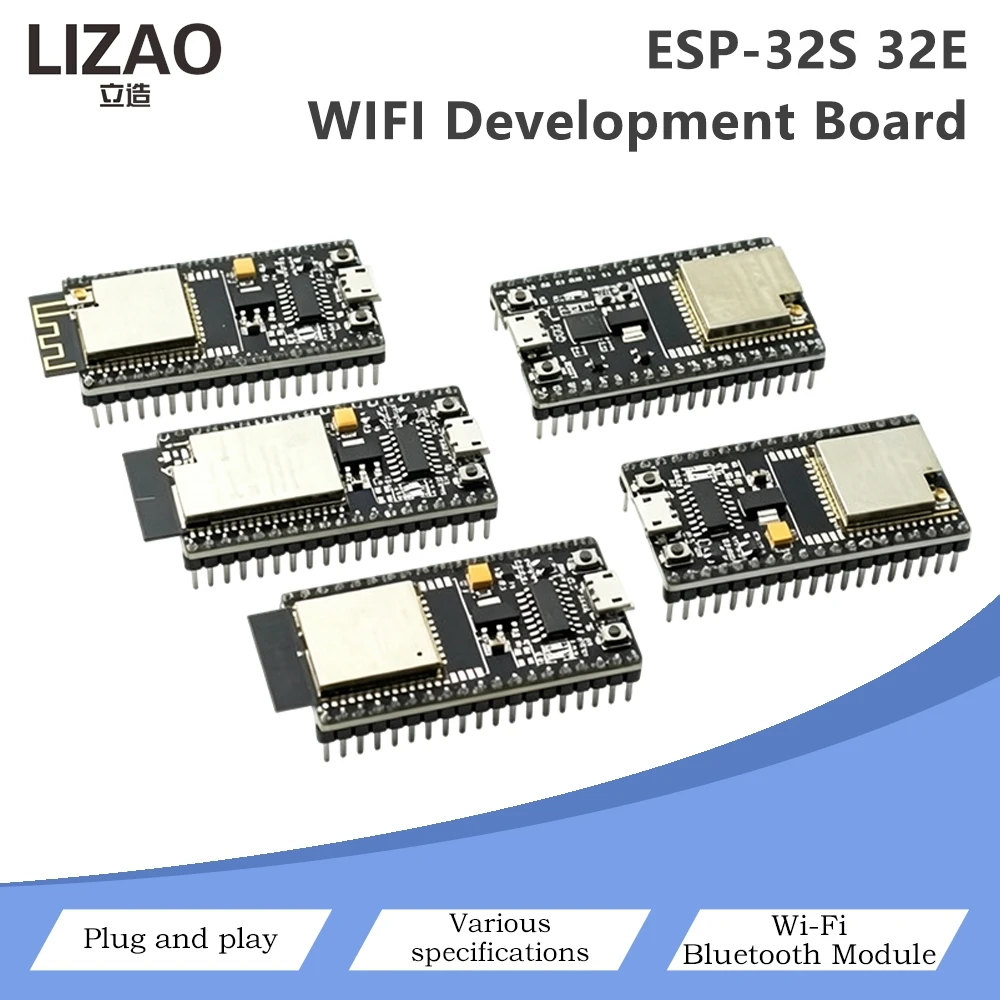 ESP-32S 32E WiFi Bluetooth Dual-core Development Board CH340 Chip Plug-and-play Module For IoT Smart Home Arduino DIY Project