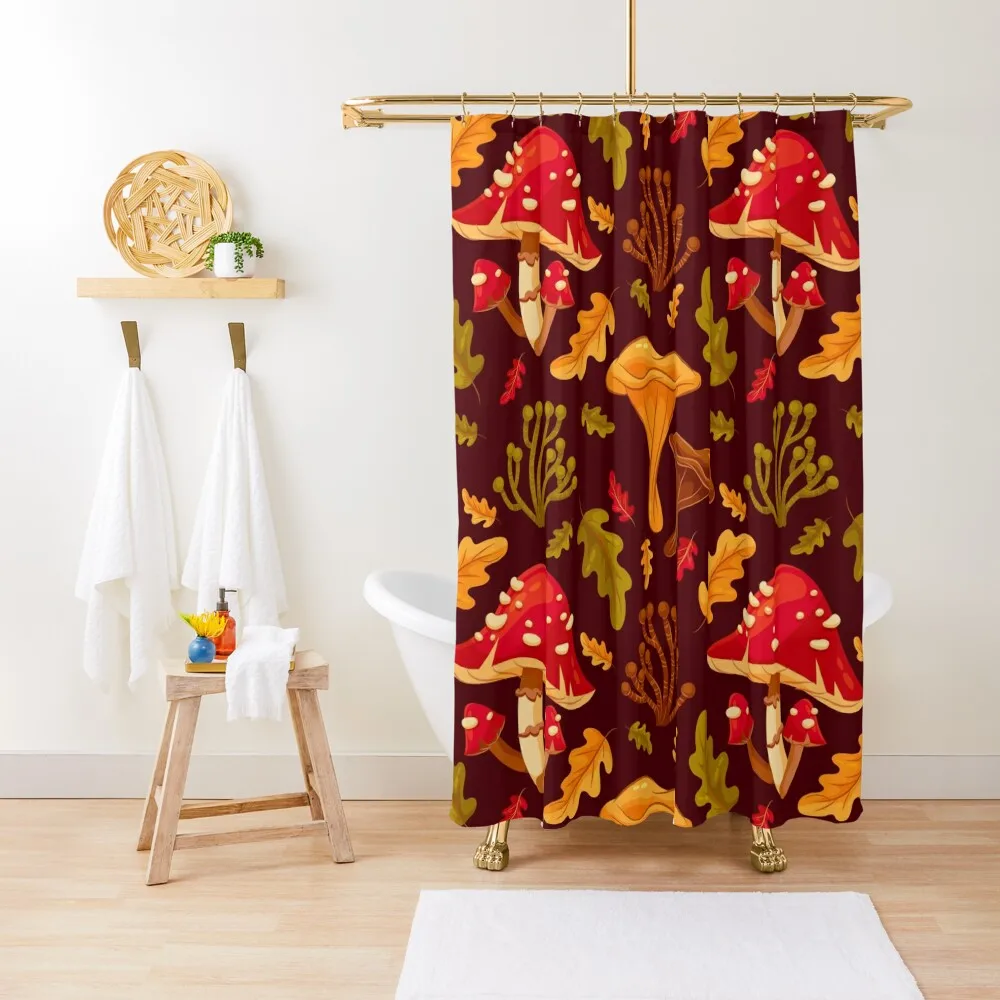 

Mushroom Pattern Shower Curtain Bathroom Shower Bathroom Showers Bathroom Deco Anime Curtain