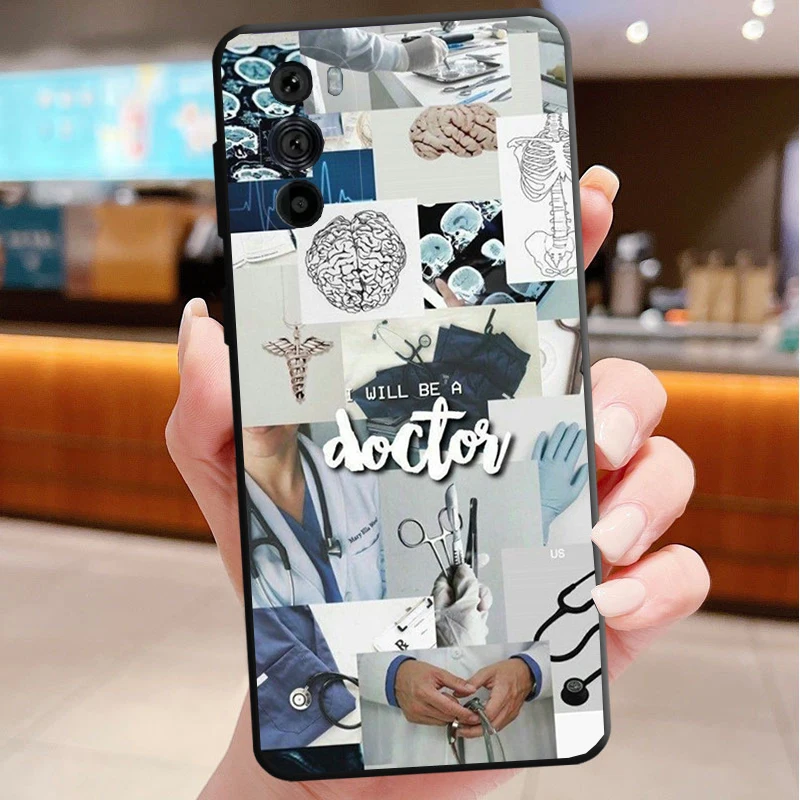 

Phone Case For Motorola Edge 50 40 Pro 60 50 40 30 Ultra Neo Fusion Moto G85 G72 G53 G54 G84 G13 G32 Doctor Stethoscope