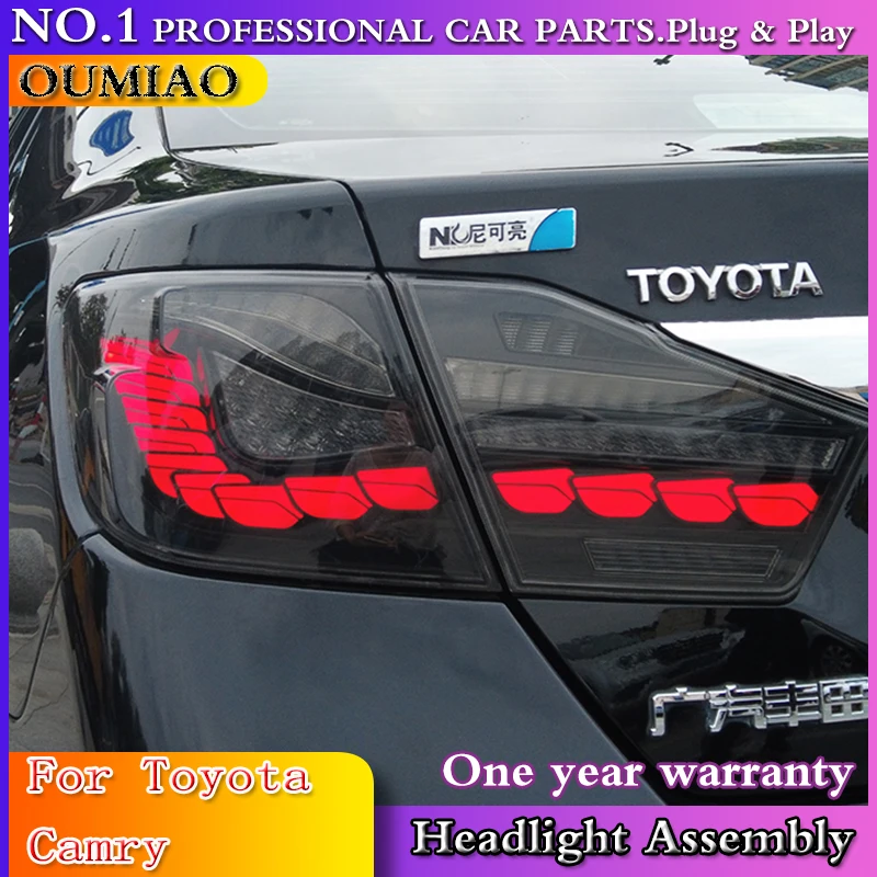 

for Toyota Camry Lampu Belakang 2012 2013 2014 car accessories Camry V50 LED Ekor Lampu Aurion Belakang Lampu DRL + Rem + Park