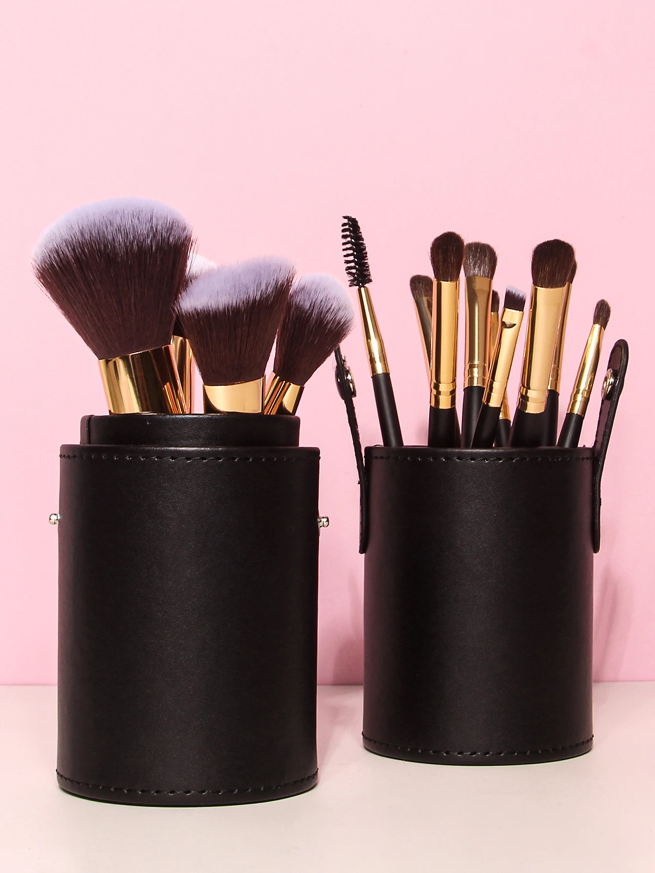 15 PCS Professional Makeup Brush Set With Makeup Brush Holder Wooden Handle Cosmetic Brushes