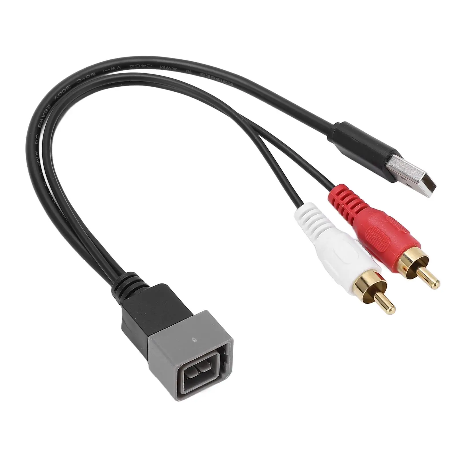 

23cm 8Pin USB Adapter Cable for Car Audio - Compatible with Cube, Juke, Versa