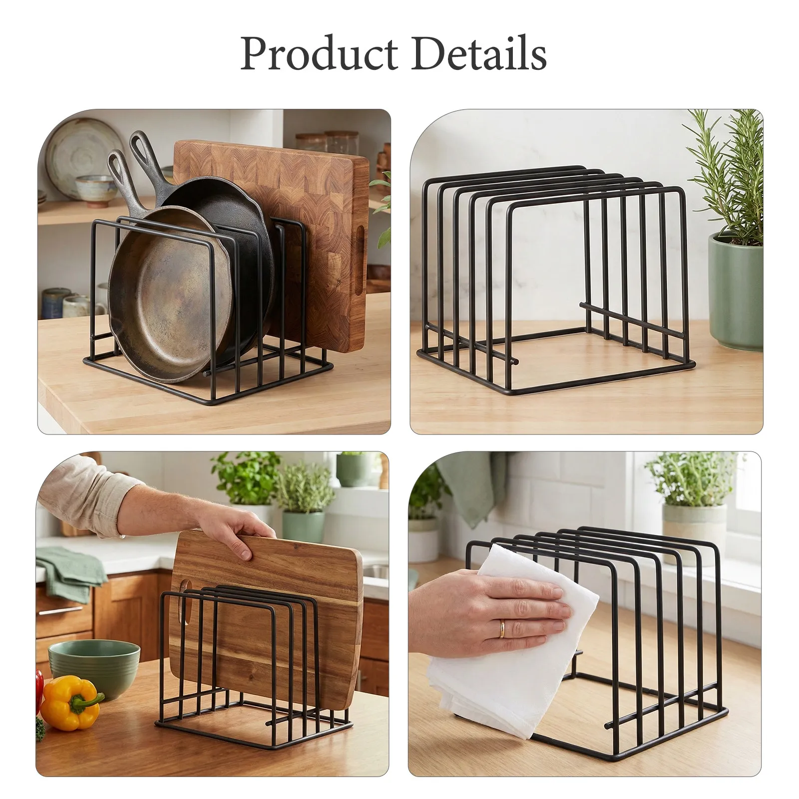 رف تخزين متعدد الوظائف للمطبخ  - مراجعة Kitchen Baking Sheet Organizer وسعره