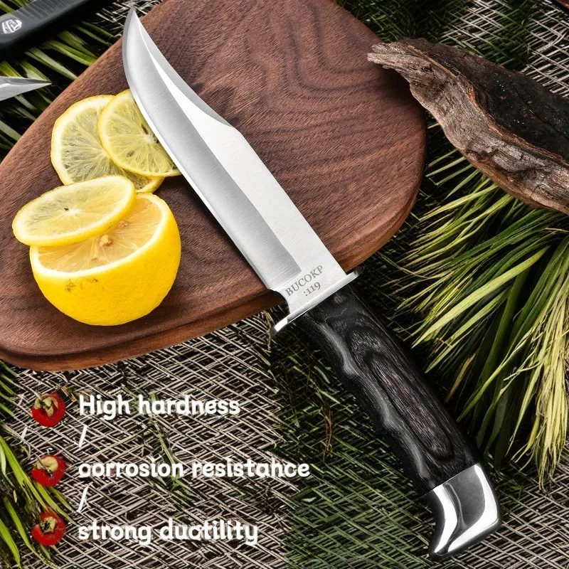 Hand-forged boning knife, wooden handle, sharp fruit knife, high hardness steel fruit knife, kitchen knife