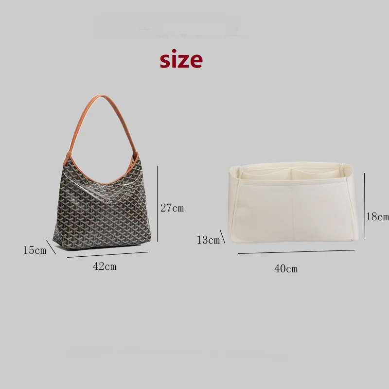 【Only Sale Inner Bag】For Goyard Boheme Hobo Bag Organizer Insert Makeup Organiser Divider Shaper Protector Compartment Inner